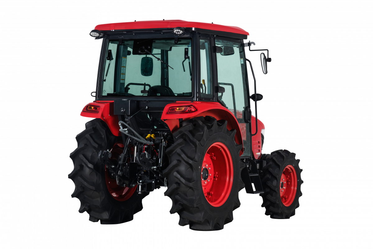 ▲친환경 엔진 장착한 TYM의 중소형 트랙터 K58P (사진제공=TYM)