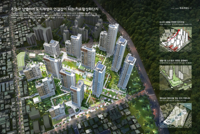 ▲LH, 부천원미 도심공공주택복합사업 기본 설계 공모 당선작 (자료제공=LH)