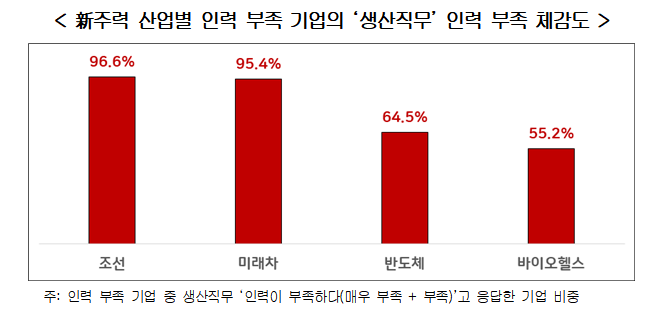 (출처=경총 ‘미래 新주력 산업 인력수급 상황 체감조사’)