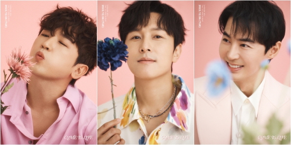▲신화 이민우, 김동완, 전진(사진=라이브웍스컴퍼니)