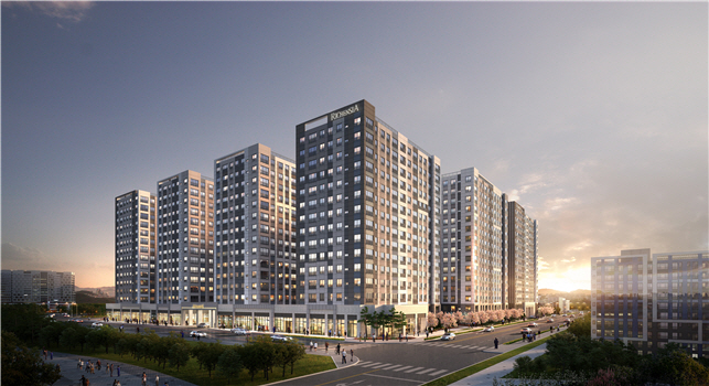 ▲‘수원 금호 리첸시아 퍼스티지’ 투시도,
