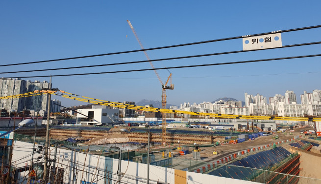 ▲서울 성북구 장위4구역 공사 현장 모습 (사진=정용욱 기자 dragon@)