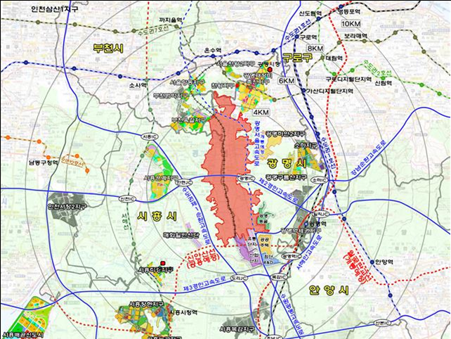 ▲광명시흥 공공택지지구 위치도 (자료제공=국토교통부)