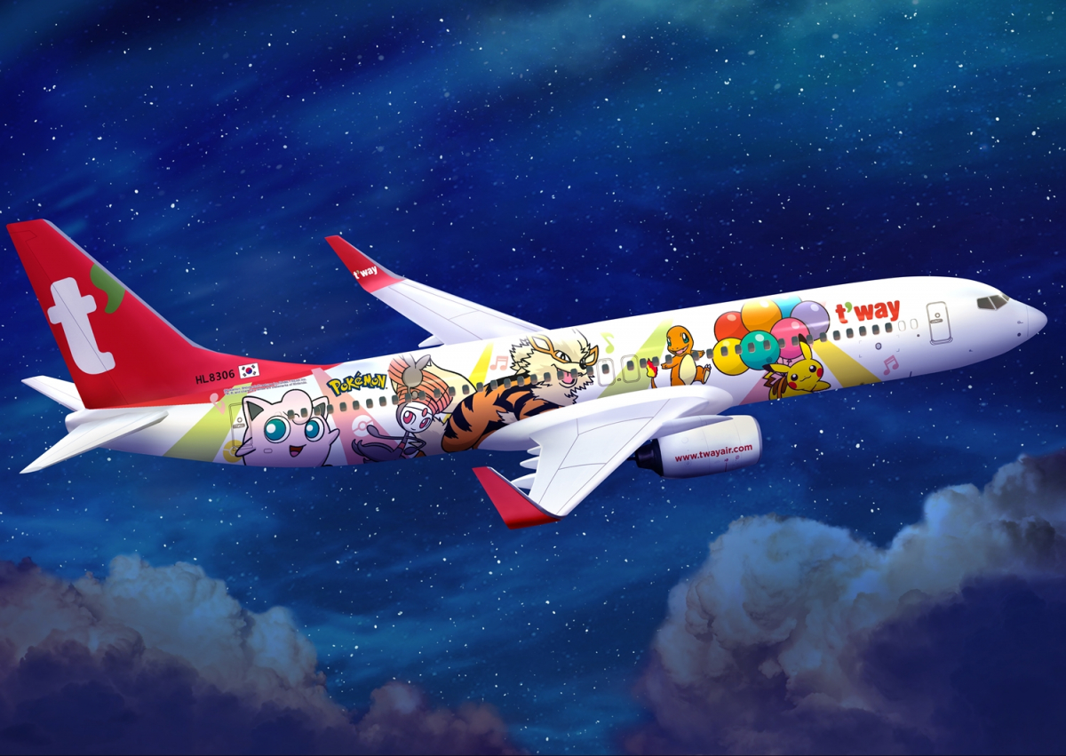 ▲피카츄제트 B737-800 (사진제공=티웨이항공)