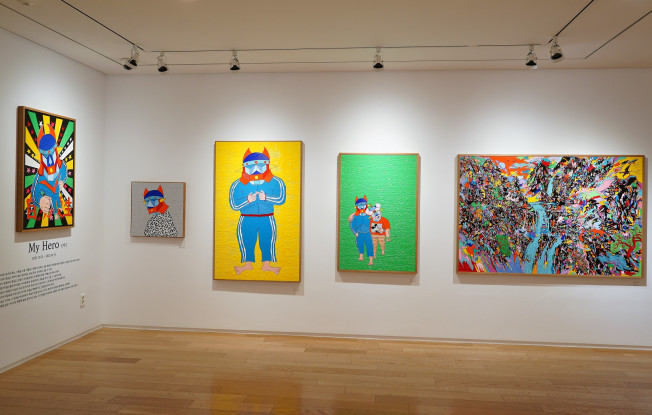 ▲한독의약박물관 생명갤러리 기획전 ‘My Hero’ 전시 작품들 (사진제공=한독)
