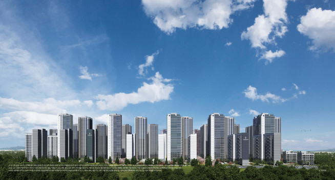 ▲'올림픽파크 포레온' 투시도 (사진제공=현대건설)