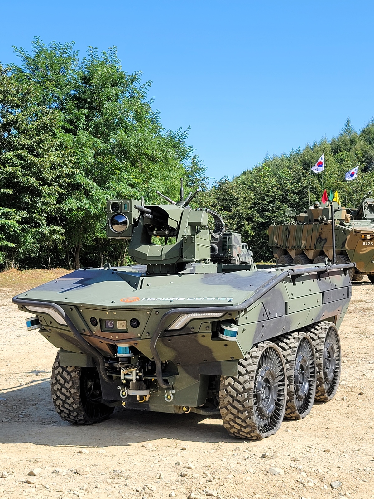 ▲다목적무인차량_아리온스멧. (사진 제공=한화에어로스페이스)