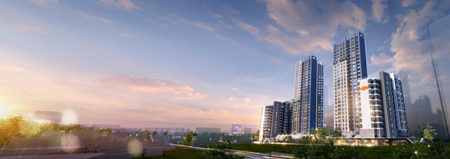 ▲서울 중랑구 면목역4구역 가로주택정비사업 투시도 (자료제공=DL건설)