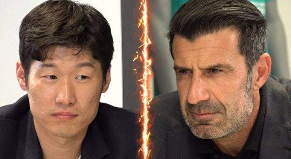 ▲박지성과 피구가 감독으로 맞붙는다.(사진제공=SBS)