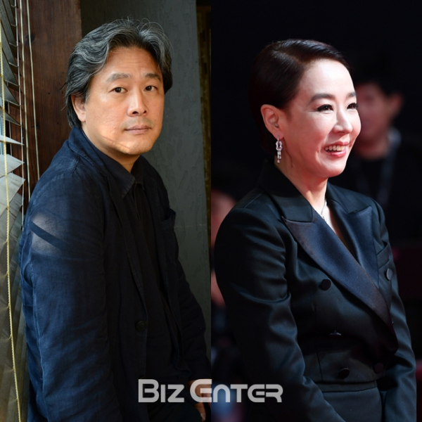 ▲박찬욱 감독, 故 강수연(비즈엔터DB)