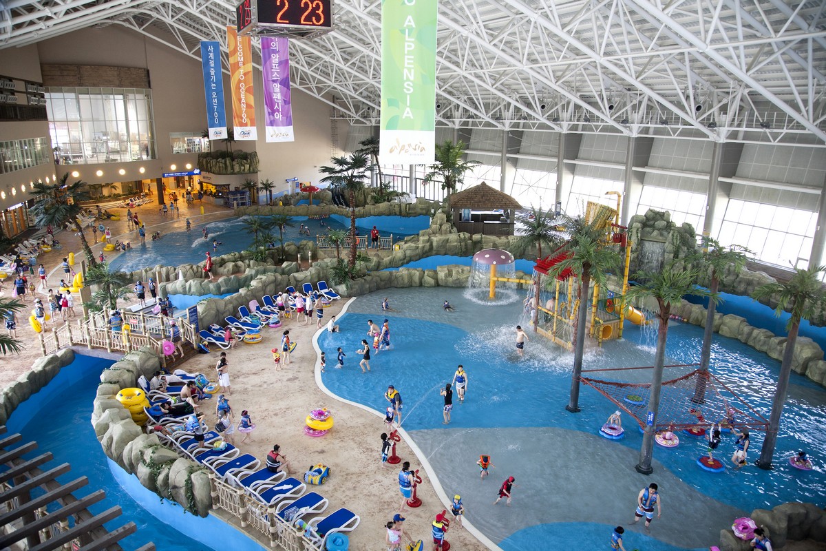 ▲알펜시아리조트 워터파크 오션700. (사진제공=KH그룹)