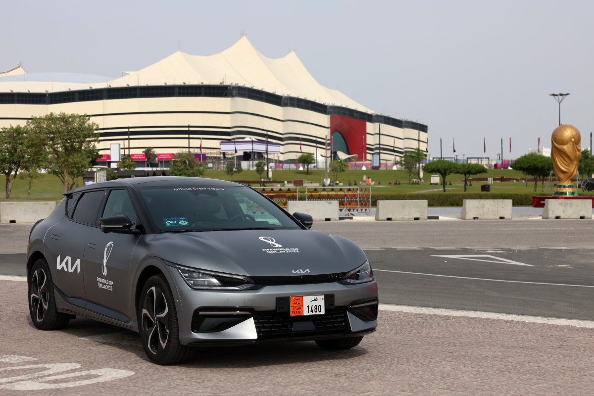 ▲2022 월드컵 공식 지원 차량 기아 EV6 GT-라인 (사진제공=기아)