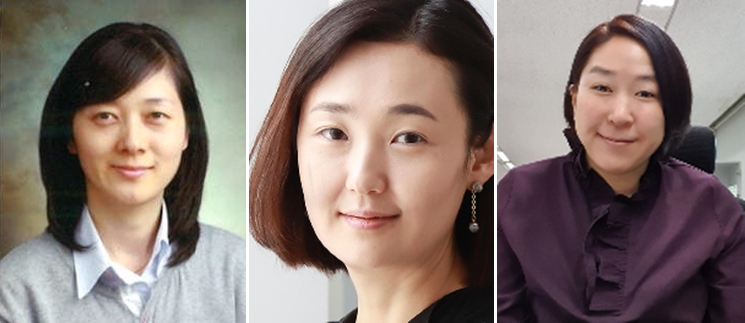 ▲현대차그룹은 2022년 임원 인사를 통해 신규 여성 임원 7명을 발탁했다. 사진 왼쪽부터 신임 김효정 현대차 차량제어SW품질실장 상무ㆍ제승아 현대디자인이노베이션실장(상무)ㆍ장혜림 현대차 연구개발인사실장(상무) (사진제공=현대차그룹)