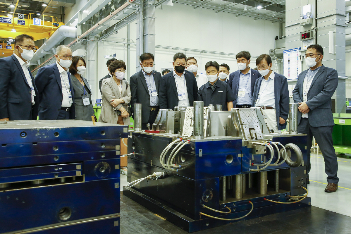 ▲삼성전자 광주캠퍼스 2022년 스마트공장 킥오프 행사 모습.(사진제공=삼성전자)
