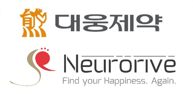 ▲(위쪽부터) 대웅제약과 뉴로라이브의 CI (사진제공=대웅제약, 뉴로라이브)