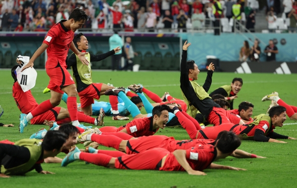 ▲2022 카타르 월드컵에서 FIFA 랭킹 9위에 승리한 벤투호(연합뉴스)
