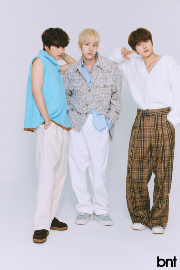 ▲저스트비 이건우·JM·전도염(사진 = bnt 제공)