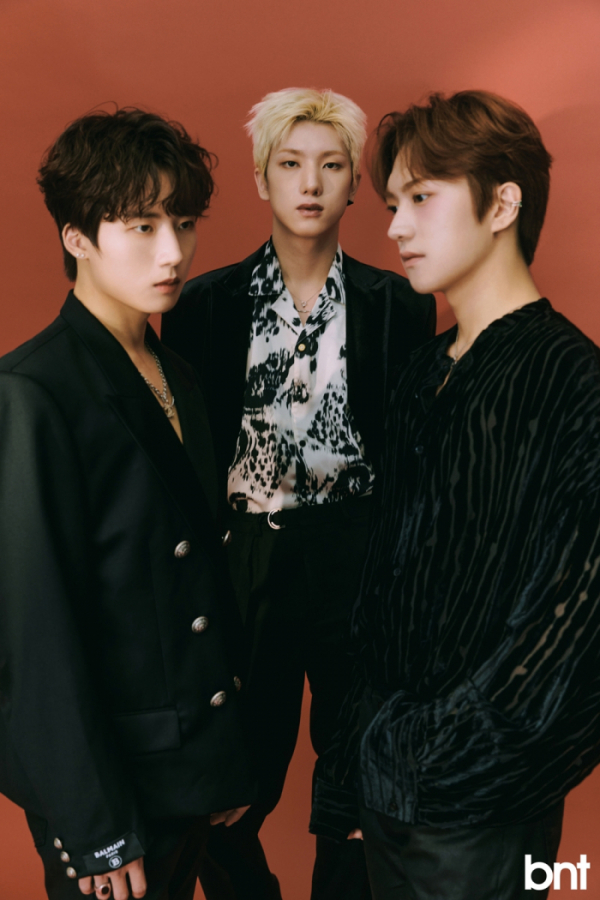 ▲저스트비 이건우·JM·전도염(사진 = bnt 제공)