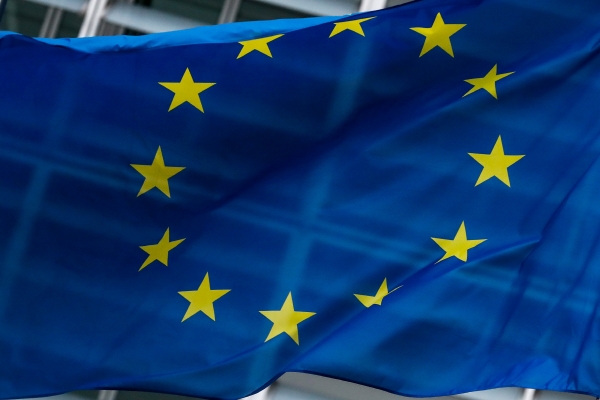 ▲벨기에 브뤼셀에 있는 유럽연합(EU) 집행위원회 본부에 EU 국기가 보인다. 브뤼셀/EPA연합뉴스
