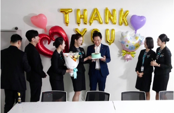 ▲에어서울 김형래 송별회(사진제공=KBS)