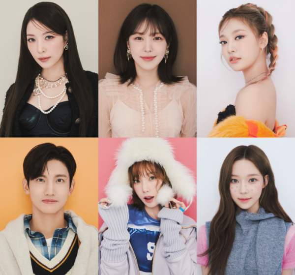 ▲보아, 최강창민, 태연, 웬디, 윈터, 닝닝 (사진제공=SM엔터테인먼트)