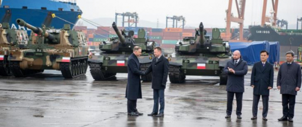 ▲6일(현지시각) 폴란드 국방부는 한국산 수출 무기 인수 행사를 개최했다고 밝혔다. (출처=폴란드 국방부 홈페이지)