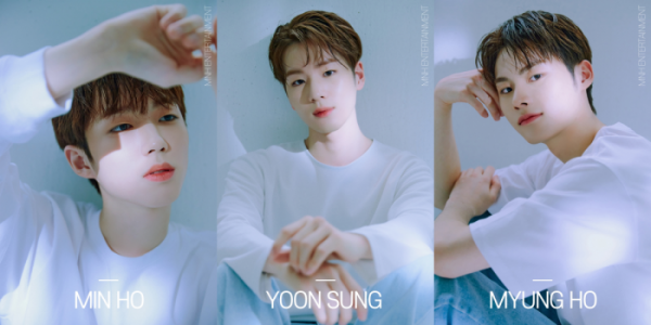 ▲B.O.M(가칭), 민호, 윤성, 명호(사진 = MNH엔터테인먼트 제공)