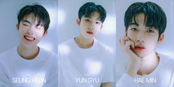 ▲B.O.M(가칭) 해민ㆍ윤규ㆍ승헌(사진 = MNH엔터테인먼트 제공)