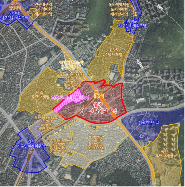 ▲불광 지구단위계획구역 위치도 (자료제공=서울시)
