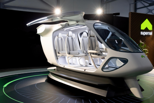 ▲슈퍼널이 7월 판버러 에어쇼에서 공개한 UAM 인테리어 콘셉트 모델 (사진제공=현대자동차그룹)