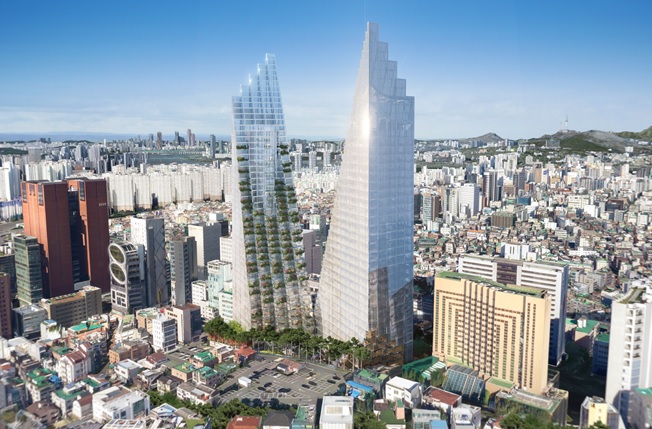 ▲서울 강남 르메르디앙 호텔용지 개발사업 조감도 (자료제공=서울시)