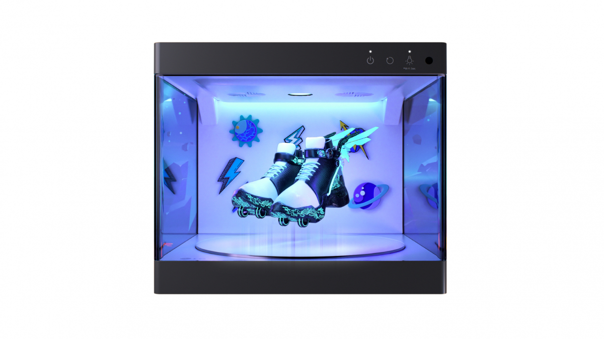 ▲LG전자가 'CES 2023'에서 프리미엄 신발관리 솔루션 ‘LG 스타일러 슈케이스·슈케어’와 NFT 신발인 '몬스터 슈즈'를 결합한 새로운 고객경험을 선보인다.  (사진제공=LG전자)