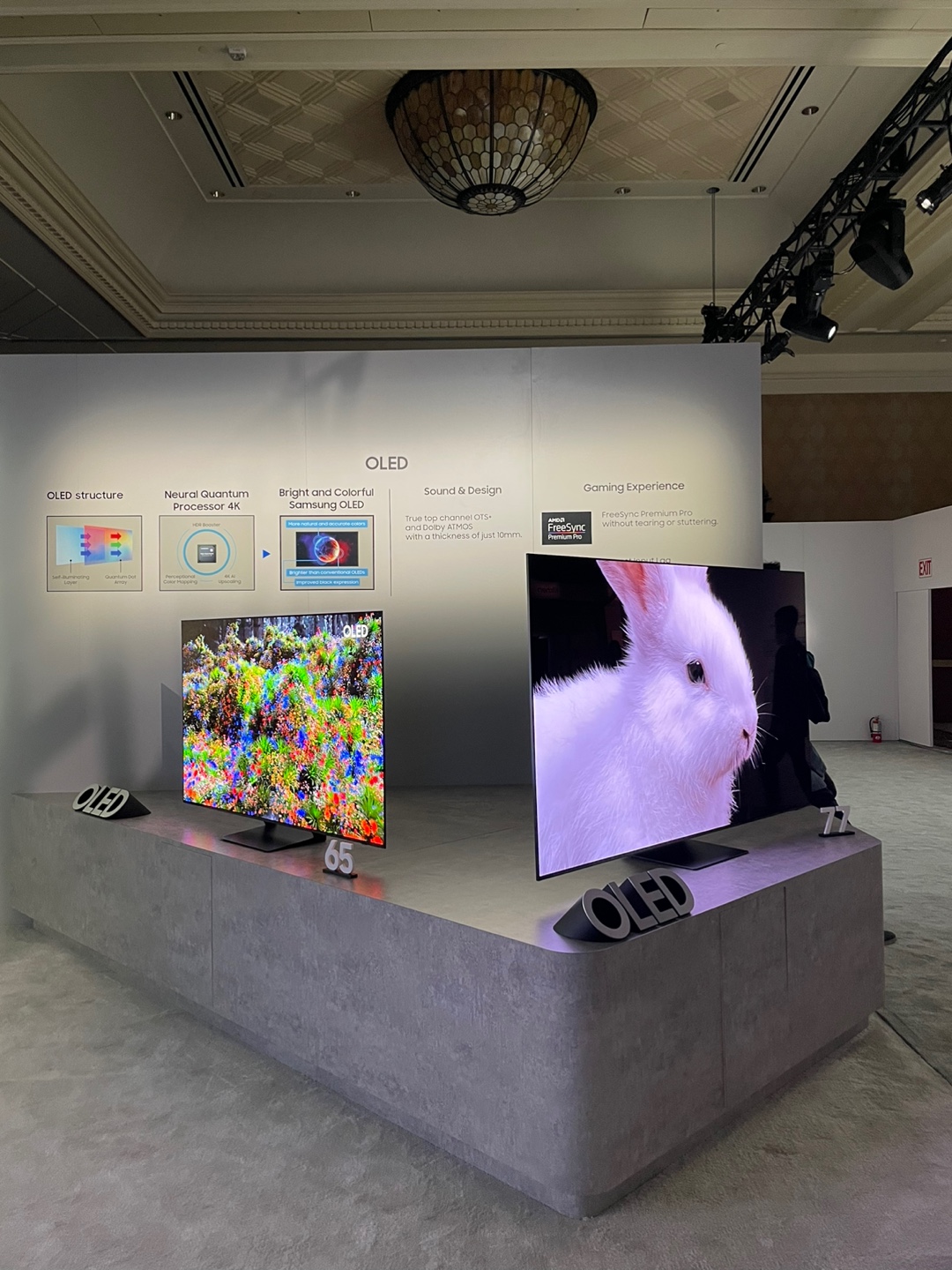 ▲삼성전자는 ‘OLED TV’(55형ㆍ66형)에도 77형을 새롭게 추가했다.  (강태우 기자 burning@)