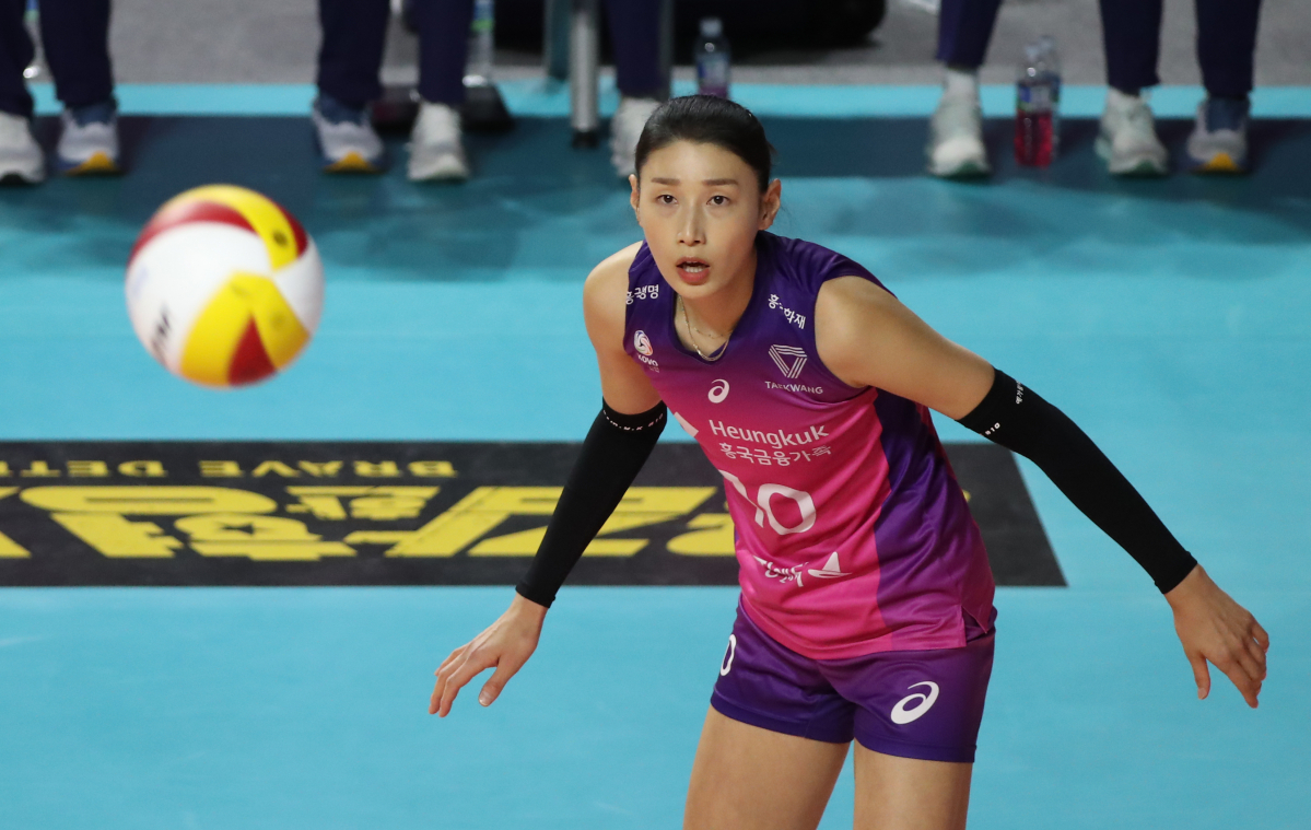 ▲5일 오후 인천 삼산월드체육관에서 열린 2022-2023 V-리그 흥국생명과 GS칼텍스의 경기에서 김연경. (뉴시스)