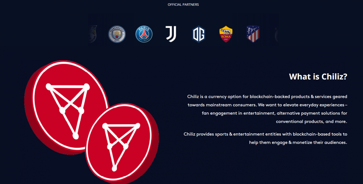 ▲칠리즈는 토큰 보유자들이 구단 결정에 '투표'할 수 있는 팬토큰 플랫폼 ‘소시오스닷컴’을 운영 중이다. (출처=칠리즈 홈페이지)