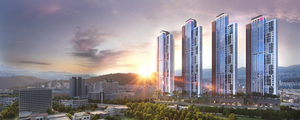 ▲부산 부암동 서면메디컬 지역주택조합 사업 투시도 (자료제공=태영건설)