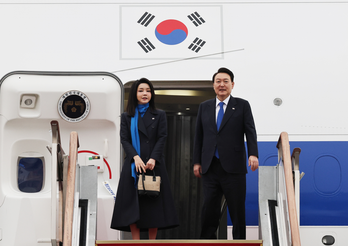 ▲UAE·스위스  경제 순방 나서는 윤석열 대통령 내외  (연합뉴스 )