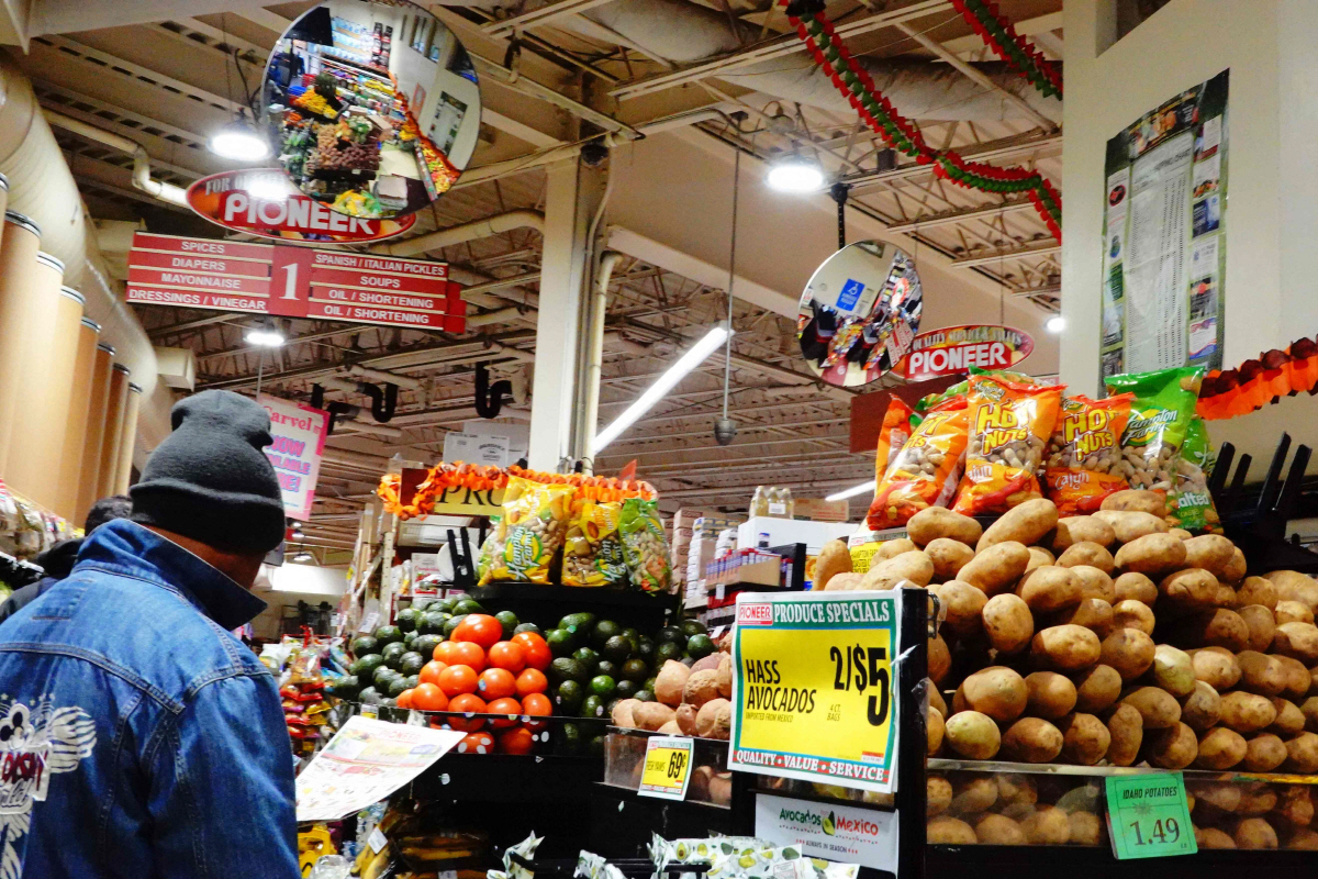 ▲미국 뉴욕의 한 슈퍼마켓 전경. 뉴욕(미국)/AFP연합뉴스 
