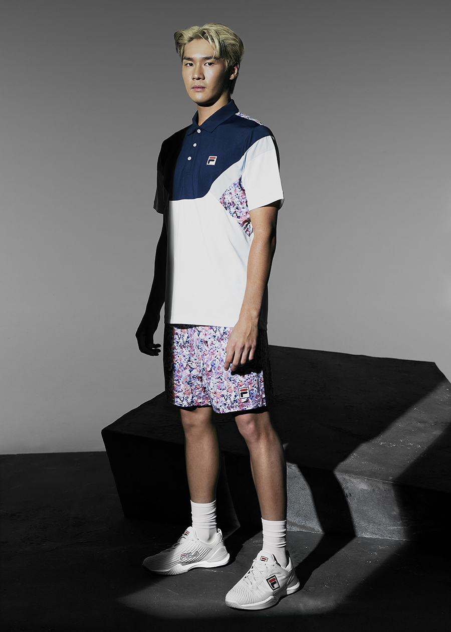 ▲테니스 '프로 플레이어 컬렉션' 모델 권순우 선수. (사진제공=휠라코리아)