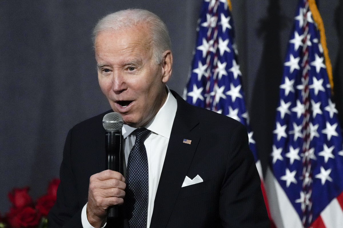 ▲조 바이든 미국 대통령이 16일(현지시간) 흑인인권단체 내셔널액션네트워크(NAN)가 주최한 ‘마틴 루서 킹 데이’ 기념 조찬회에서 연설을 하고 있다. 워싱턴D.C/AP연합뉴스
