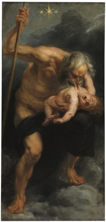 ▲루벤스, ‘아들을 삼키고 있는 크로노스’, 1636~1638, 182.5x87cm, 스페인 프라도 미술관.
