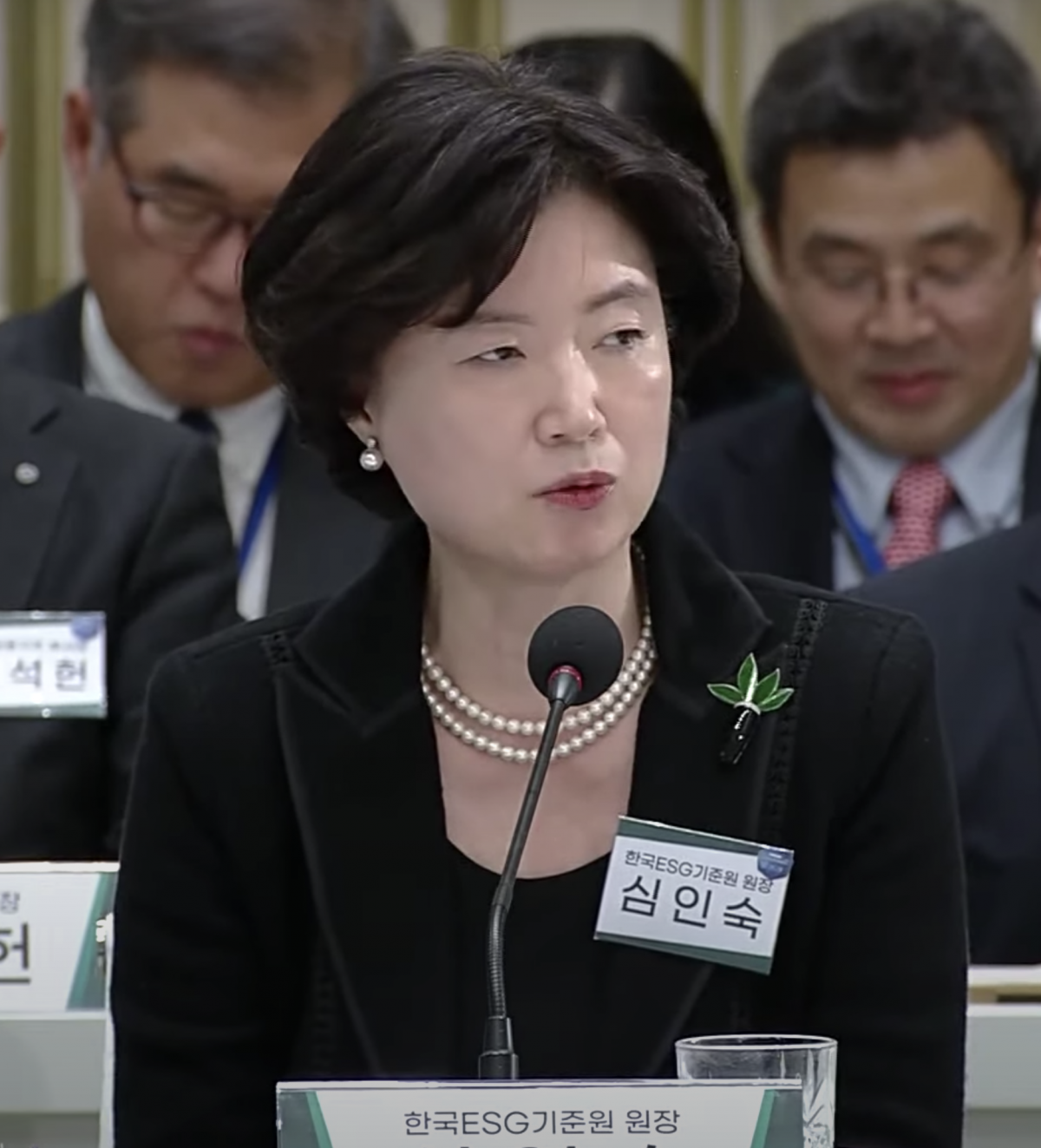 ▲심인숙 한국ESG기준원 원장은 30일 ‘2023 정부 업무보고’를 통해 “불투명한 기업 지배구조는 여전히 상장기업의 저평가 요인”이라고 밝혔다. (출처=KTV)