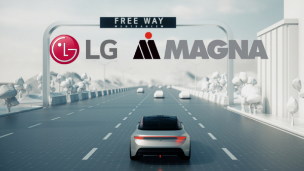 ▲LG전자가 차세대 자율주행 솔루션을 만들기 위해 세계 최대 자동차 부품 기업 중 하나인 마그나(Magna)와 협력을 확대한다. 자율주행 컨셉 이미지 (사진제공=LG전자)