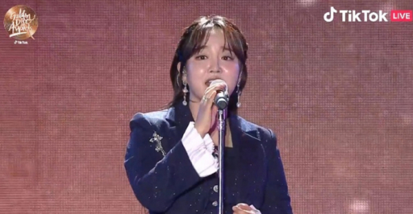 ▲윤하(사진 = 틱톡 '37회 골든디스크 어워즈' 방송 화면 캡처)