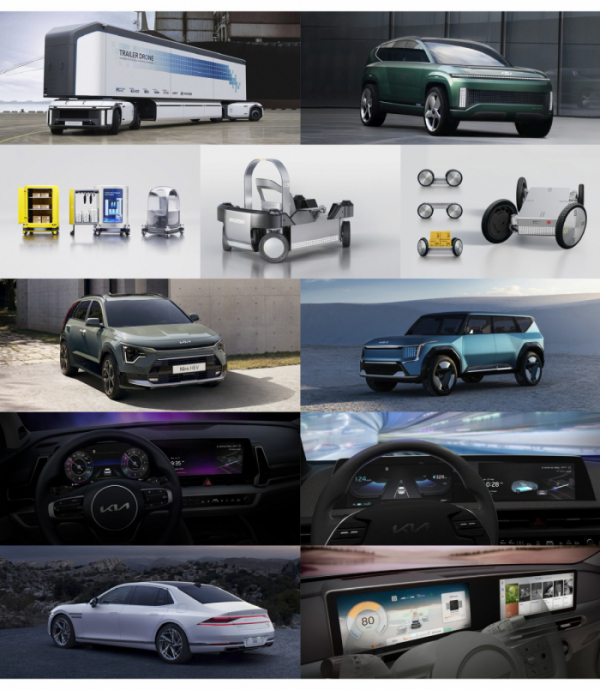 ▲현대자동차·기아·제네시스는 총 11개 제품이 미국의 디자인 상인 '2022 굿디자인 어워드(2022 Good Design Awards)'에서 운송(Transportation) 디자인 부문과 로보틱스(Robotics) 디자인 부문 수상작으로 선정됐다고 11일 밝혔다. 사진은 수상작 이미지 (사진제공=현대자동차그룹)