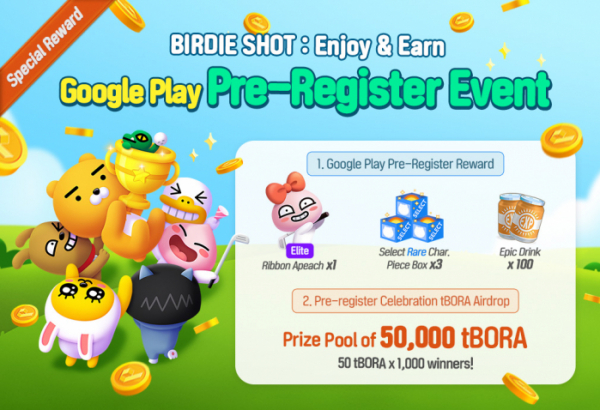 ▲메타보라가 캐주얼 골프 게임 ‘버디샷(BIRDIESHOT: Enjoy & Earn)’의 구글 플레이 글로벌 사전 예약을 27일 시작한다. (사진제공=메타보라)