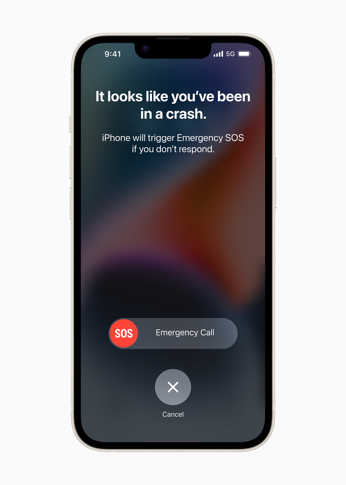 ▲아이폰14에서 자동충돌감지기능이 작동한 모습. (사진제공=애플)