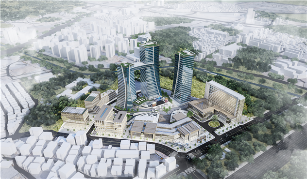 ▲서울 서초구 양재동 ‘The-K호텔 부지’ 개발 조감도 (자료제공=서울시)