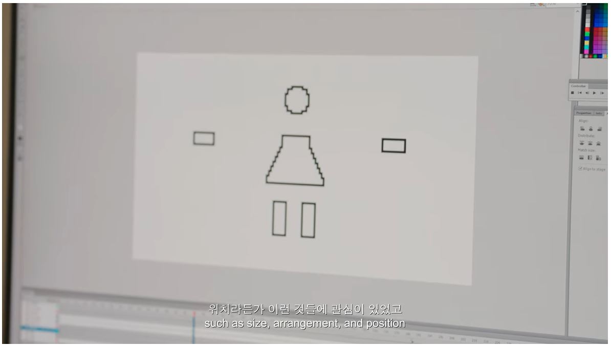 ▲홍승혜 작가의 픽셀 작업물 소개 영상 캡쳐 (국제갤러리)
