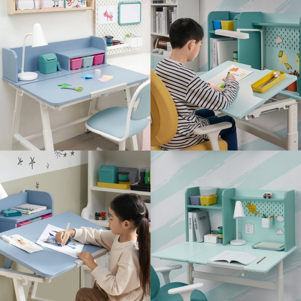 ▲피플레르카 어린이책상(왼쪽)과 베릴레르카 어린이책상. (사진제공=이케아)